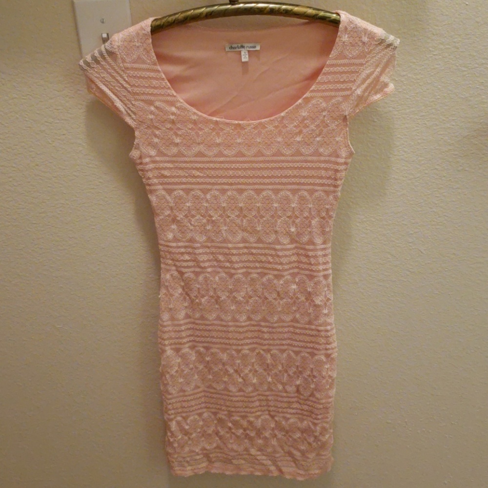 Lace cap sleeve dress